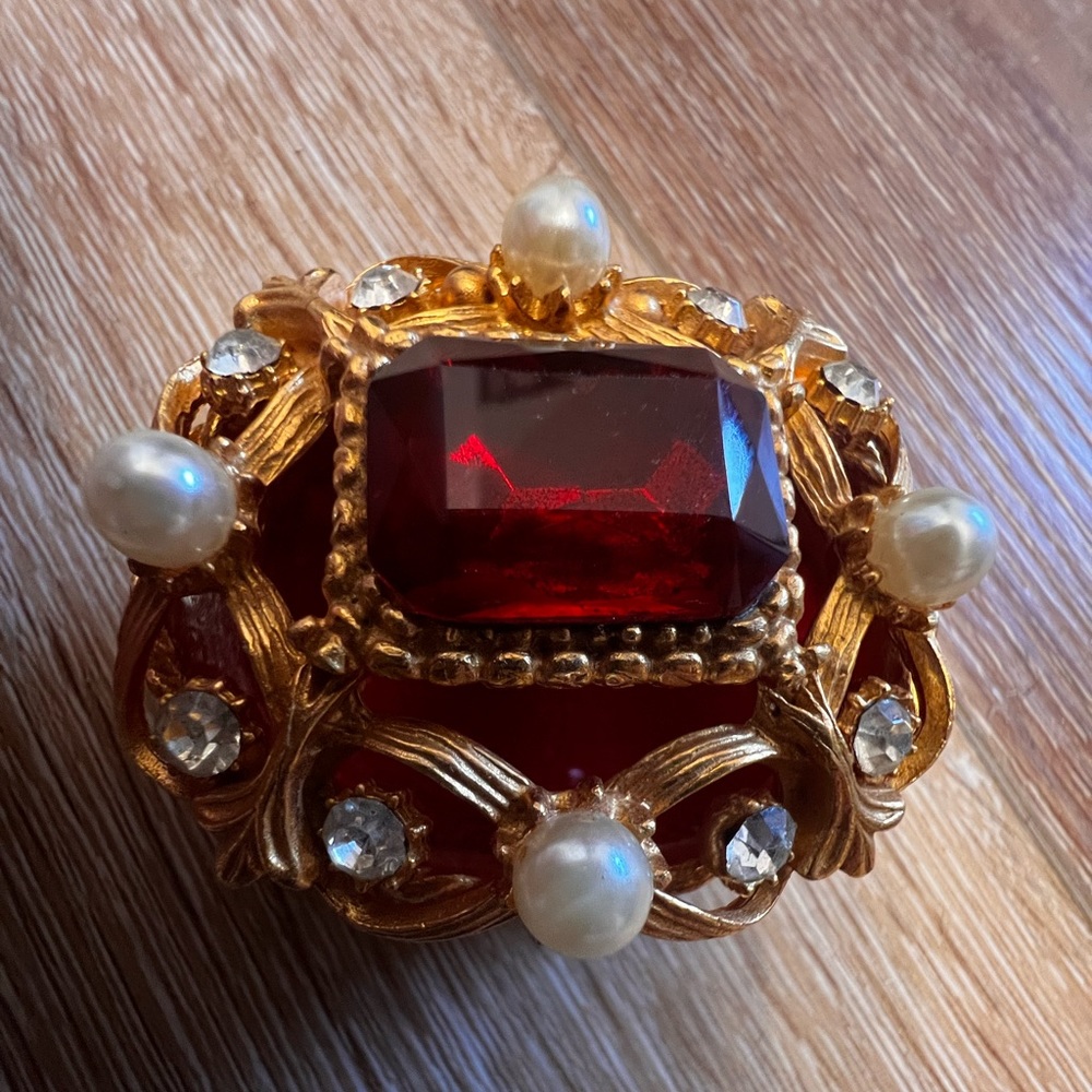 FLORENZA | Vintage Jeweled Trinket Box